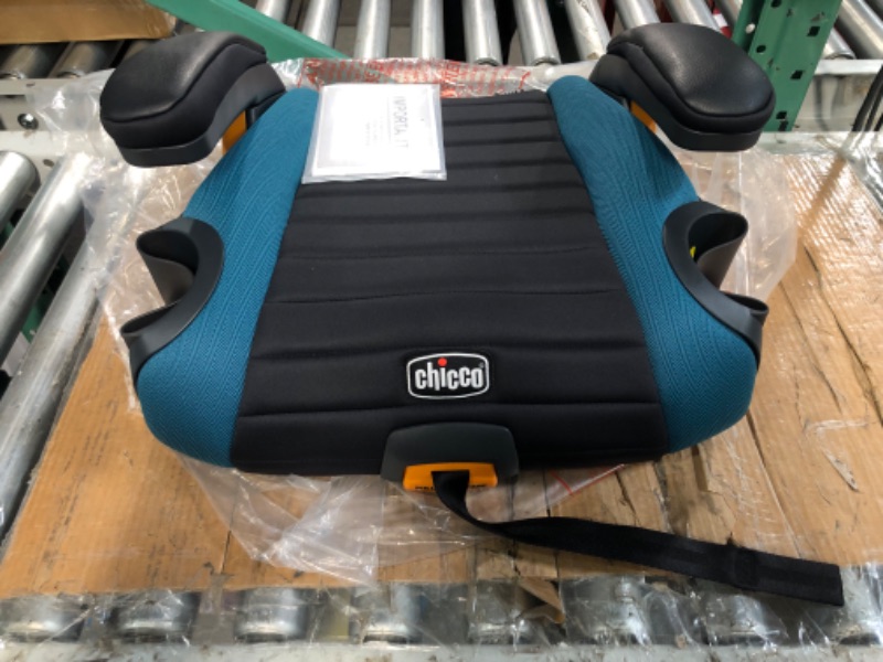 Photo 3 of Chicco GoFit Plus Backless Booster Car Seat with Quick-Release Latch,  Booster Seat for Children 40-110 lbs. | Stream/Blue 