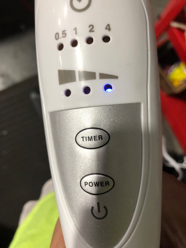 Photo 1 of **PARTS** **MISSING HARDWARE + PIECES** BLACK+DECKER 16" Stand Fan with Remote, White White 16"