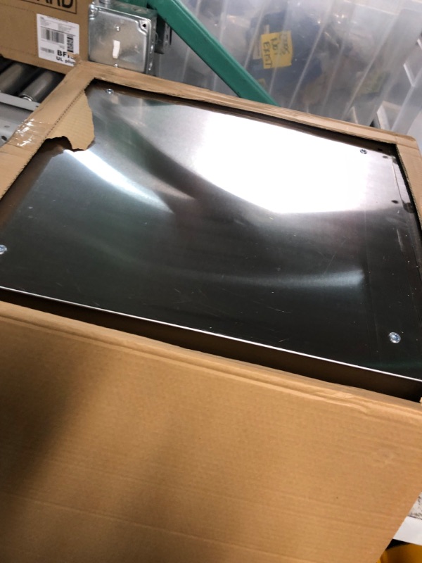 Photo 3 of 304 Stainless Steel Electrical Box 20'' x 16'' x 8'' Outdoor Electrical Enclosure Box 20" H x 16" W x 8" D with Mounting Plate Weatherproof Anti-Rust and Anti-Corrosion