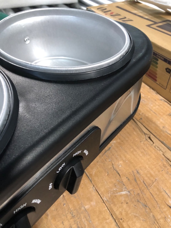 Photo 1 of *damage* *used*
HEYNEMO Triple Slow Cooker Food Warmer