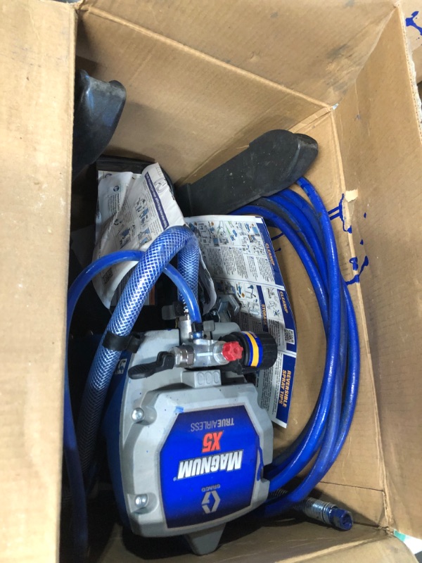 Photo 3 of *used*
Graco Magnum 262800 X5 Stand Airless Paint Sprayer, Blue Magnum X5 Airless Paint Sprayer