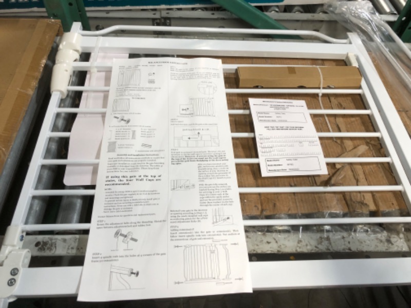 Photo 3 of BalanceFrom Easy Walk-Thru Safety Gate for Doorways and Stairways with Auto-Close/Hold-Open Featuresm, No Caps Fits 29.1 - 38.5" Wide
