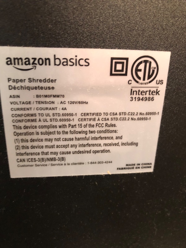 Photo 4 of 15-Sheet Cross-Cut Paper, CD Credit Card Office Shredder 15 Sheet - original model Shredder