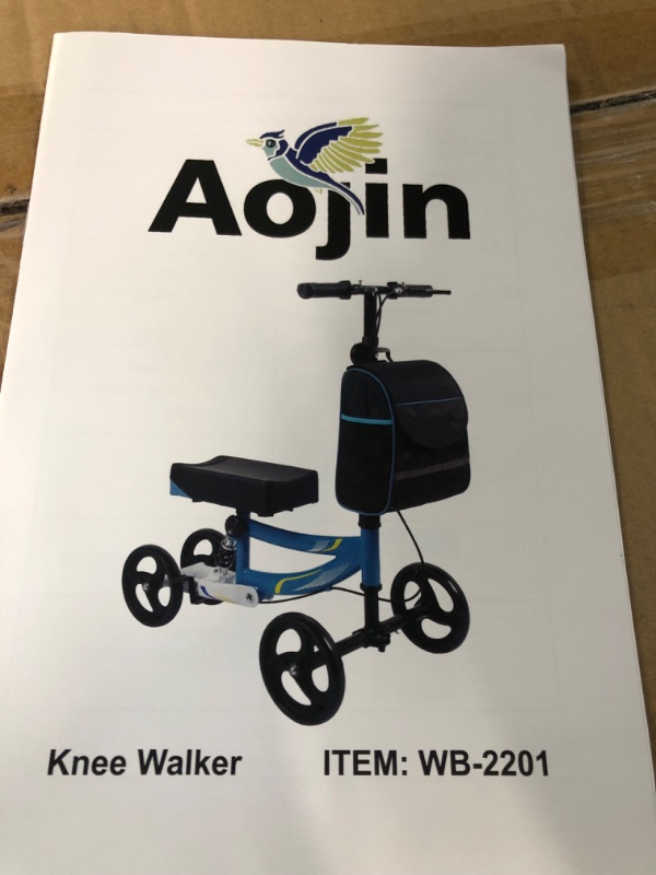 Photo 4 of Aojin Steerable Knee Walker Deluxe Medical Scooter