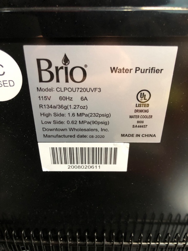 Photo 7 of ***USED - UNTESTED - SEE NOTES***
Brio Moderna Self Cleaning Bottleless Water Cooler Dispenser with Filtration