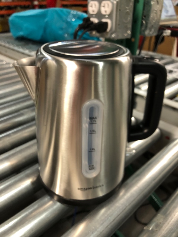 Photo 2 of  Stainless Steel Fast, Portable Electric Hot Water Kettle, 1.7-Liter, Black and Sliver