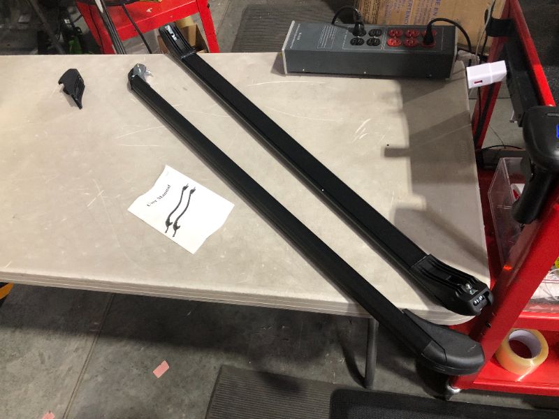 Photo 5 of ***DAMAGED - SEE PICTURES - PARTS LIKELY MISSING***
Car Roof Rack Cross Bar with Anti-Theft Lock Adjustable 42.91in to 44.88in(2PCS)