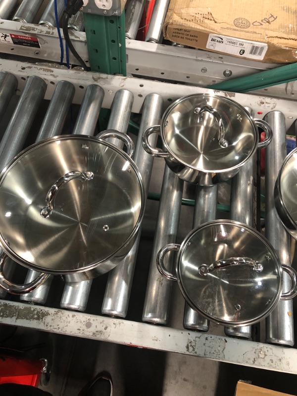 Photo 3 of (USED) cooking pot stainless steel set of 6