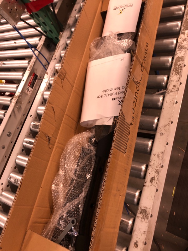 Photo 1 of ProsourceFit Multi-Grip Lite Pull Up/Chin Up Bar, Heavy Duty Doorway Upper Body Workout Bar for Home Gyms 24”-32” (ps-1240-cu-basic), Black Wall Mount