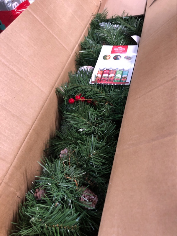 Photo 3 of **SEE NOTES**
National Tree Company Pre-Lit Artificial Christmas Garland, Green, Frosted Berry, White Lights, Decorated with Pine Cones, Berry Clusters, Plug In, Christmas Collection, 9 Feet
