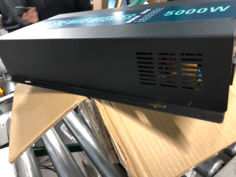 Photo 2 of **USED/NON-REFUNABLE/FOR PARTS**
WZRELB 5000W 48V 120V Pure Sine Wave Power Inverter with 2 AC Outlets,Car Inverter