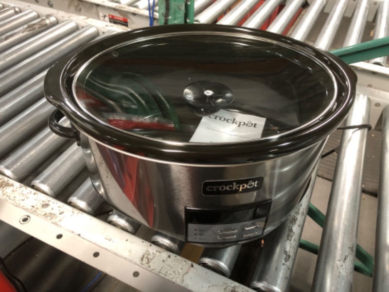 Photo 2 of  *PARTS ONLY NON-REFUNABLE* Crockpot 8 Qt. Countdown Slow Cooker - Dark Stainless Steel