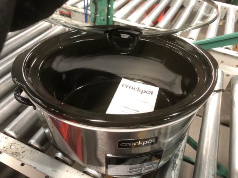 Photo 3 of  *PARTS ONLY NON-REFUNABLE* Crockpot 8 Qt. Countdown Slow Cooker - Dark Stainless Steel