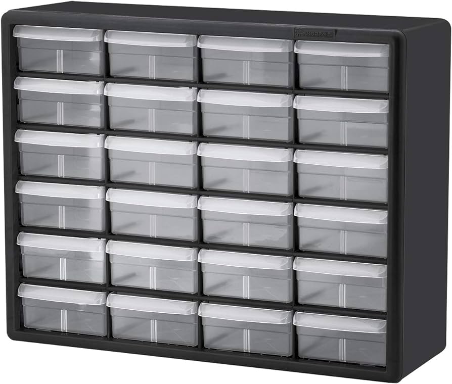 Photo 2 of Akro-Mils 10124, 24 Drawer Plastic Parts Storage Hardware and Craft Cabinet