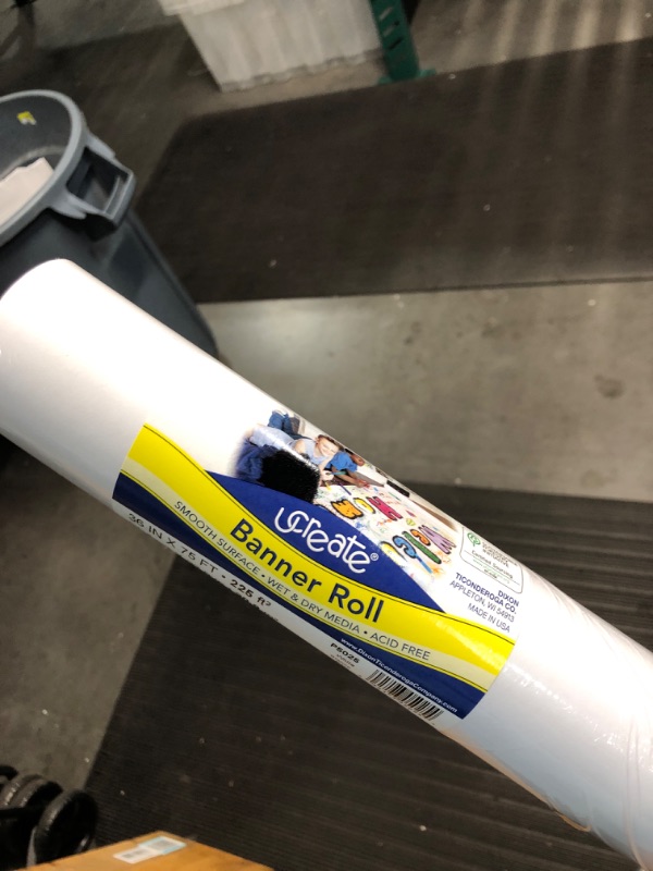 Photo 3 of Pacon Banner Roll, White, 36" x 75', 1 Roll