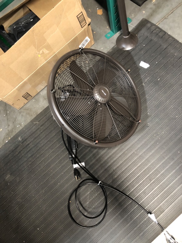 Photo 4 of **NONREFUNDABLE**FOR PARTS OR REPAIR**SEE NOTES**
NewAir Outdoor Misting Fan and Pedestal Fan in Black, Cools 500 sq. ft. with 3 Fan Speeds and Wide-Angle Oscillation