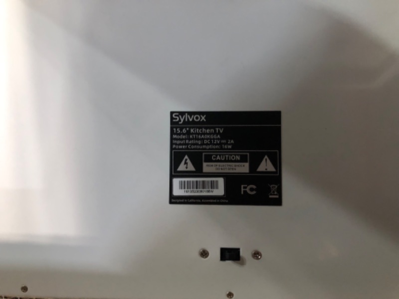 Photo 1 of SYLVOX Kitchen TV,15.6 inch Under Cabinet TV