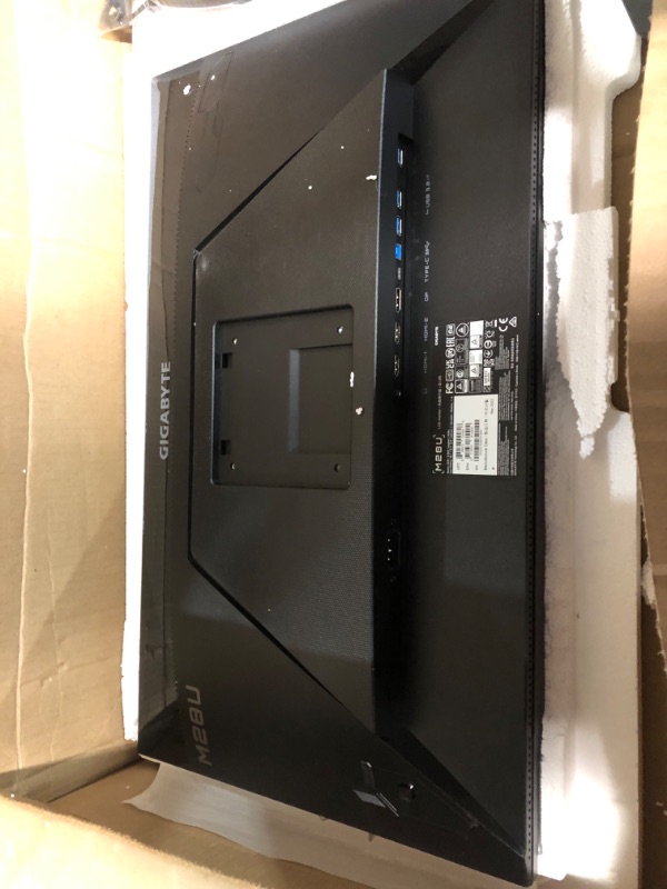 Photo 6 of **NONREFUNDABLE**FOR PARTS OR REPAIR**SEE NOTES**
IGABYTE M28U 28" 144Hz Gaming Monitor, 3840 x 2160 SS IPS Display, 2ms (MPRT) Response Time, 9?4% DCI-P3, VESA Display HDR400, FreeSync Premium Pro, 1x Display Port 1.4, 2x HDMI 2.1