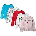 Photo 1 of Amazon Essentials Girls and Toddlers' Long-Sleeve T-Shirts (Previously Spotted Zebra), Multipacks