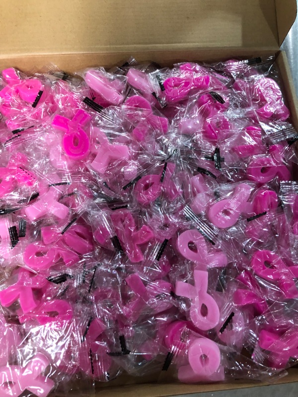 Photo 1 of 40 Pcs Pink Ribbon Squishy Stress Toys Breast Cancer Gifts Hope Faith Strength Courage Relief Gifts for Breast Cancer Awareness Month Bulk Party Favors