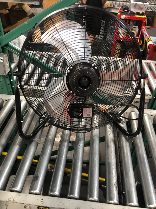 Photo 1 of Simple Deluxe 20 Inch Floor Fan, 3-Speed High Velocity Metal Industrial Fans with Omnidirectional Tilting Head