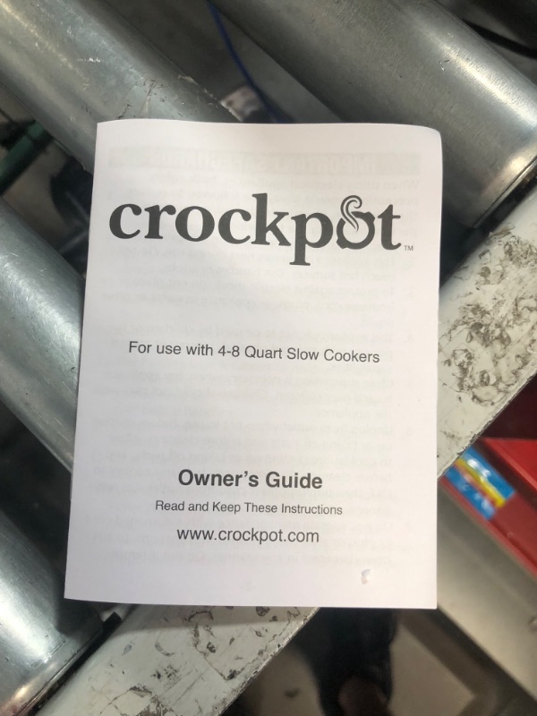 Photo 3 of **SEE NOTES/DAMAGED**
Crockpot 8 Qt. Countdown Slow Cooker - Dark Stainless Steel