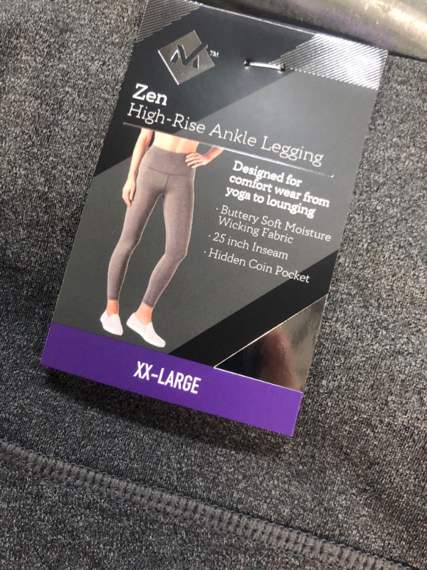 Photo 3 of Member's Mark Ladies Zen Ankle Legging SIZE XX-Large Heather Grey