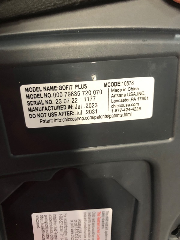 Photo 4 of *USED GoFit Plus Backless Booster Car Seat - Iron GoFit Plus