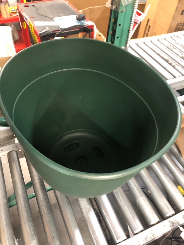 Photo 3 of ***SEVERELY BENT - SEE PICTURES***
Dayton 20 in. Turtle Green Recycled Ocean Plastic Planter with Saucer