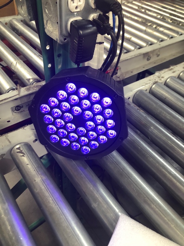 Photo 1 of U`King Rechargeable Black Lights for Glow Party Wireless Black Light by DMX and Sound Activated Control 4 Pack