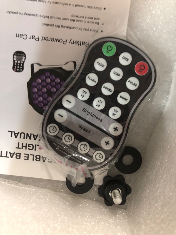 Photo 1 of U`King Rechargeable Black Lights for Glow Party Wireless Black Light by DMX and Sound Activated Control 4 Pack