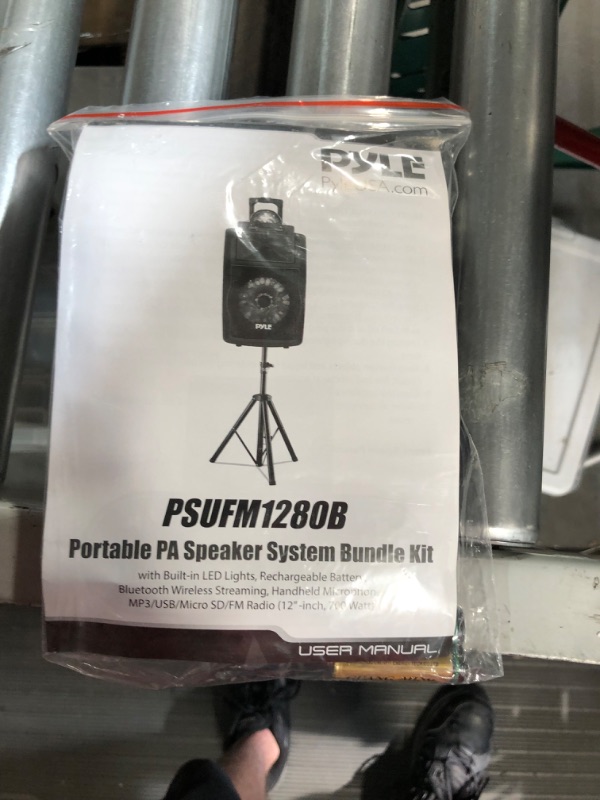 Photo 2 of Wireless Portable PA Speaker System - 700 W Battery Powered Rechargeable Sound Speaker and Microphone Set with Bluetooth