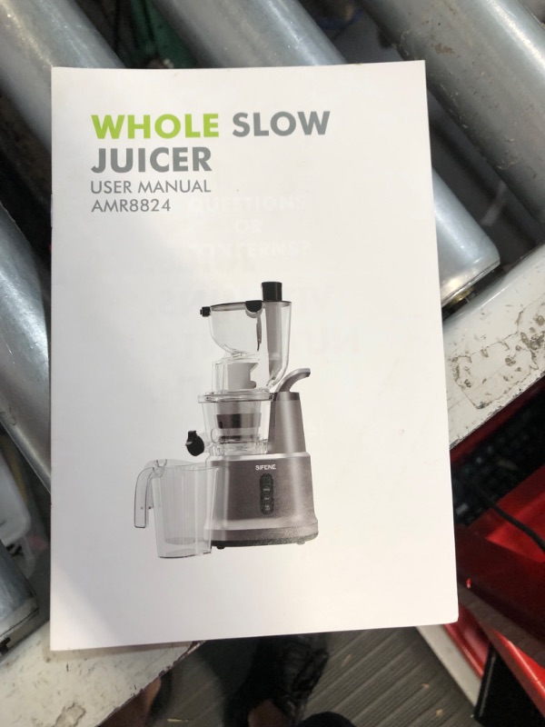 Photo 8 of ***NOT FUNCTIONAL - DOES NOT POWER ON***
SiFENE Vertical Cold Press Juicer, Slow Masticating Juicer Machine, 3.2" Mouth