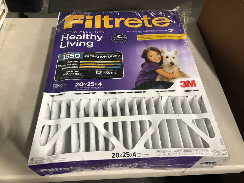 Photo 1 of **SEE NOTES** 3M COMPANY DP03DC-4 Filtrete Filter, 1 Count (Pack of 1) 20X25X4