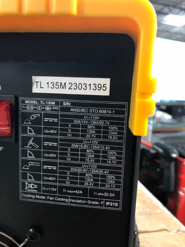 Photo 4 of ***Parts Only***TOOLIOM 135A 110V/220V Stick Welder MMA ARC Welder Machine DC Inverter Welder with Digital Display Portable Welding Machine