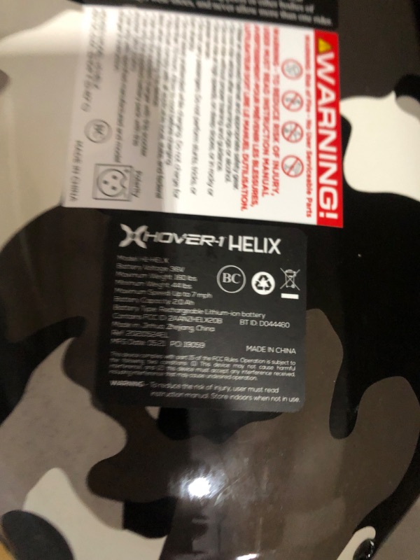 Photo 12 of **PARTS ONLY** **SEE CLERK NOTES** Hover-1 Helix Electric Hoverboard | 