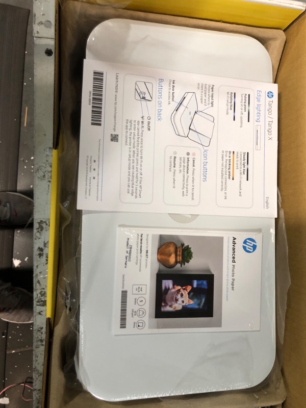 Photo 2 of HP - Tango Wireless Instant Ink Ready Inkjet Printer - Wisp Gray