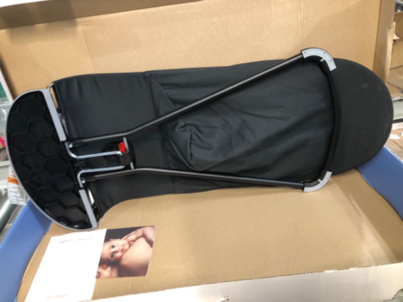 Photo 1 of BabyBjörn Bouncer Balance Soft, Cotton, Black/Dark Gray (005022US) Cotton Black/Dark Grey