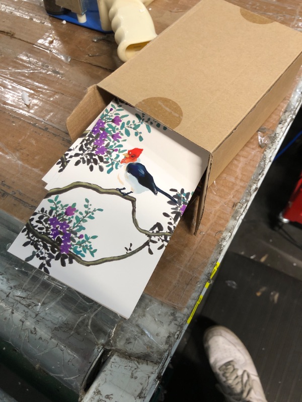 Photo 3 of Paper Master Boxed Birds Greeting Cards, Blank Watercolor Notecards with Envelops and Stickers, 30 Bulk All Occasion Thank You Cards Set 4x6 in