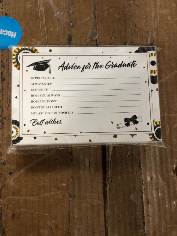 Photo 2 of Joyousa 2023 Personalized Graduation Advice Cards / Party Favors or Supplies, 