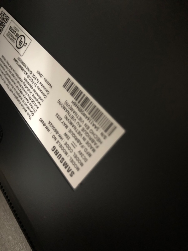 Photo 3 of (PARTS ONLY/ NO REFUNDS) SAMSUNG HW-B650 3.1ch Soundbar 