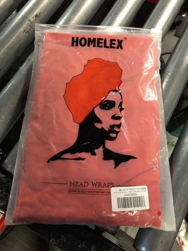 Photo 2 of *NON REFUNDABLE*  HOMELEX Head Wraps Turbans Stretch Jersey Knit Headwraps Orange 2PK