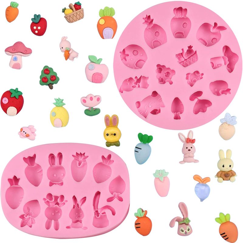 Photo 1 of *NONREFUNDABLE * Mini Easter Bunny Fondant Molds 4Pcs