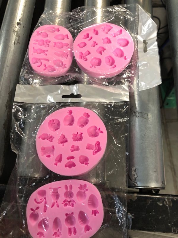 Photo 1 of *NONREFUNDABLE * Mini Easter Bunny Fondant Molds 4Pcs