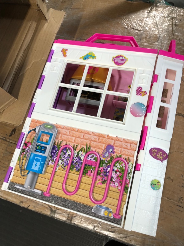 Photo 1 of Barbie Doll and Playset with 30+ Pieces Including Doll Furniture, Cook 'n Grill Restaurant, Open and Close Travel Toy