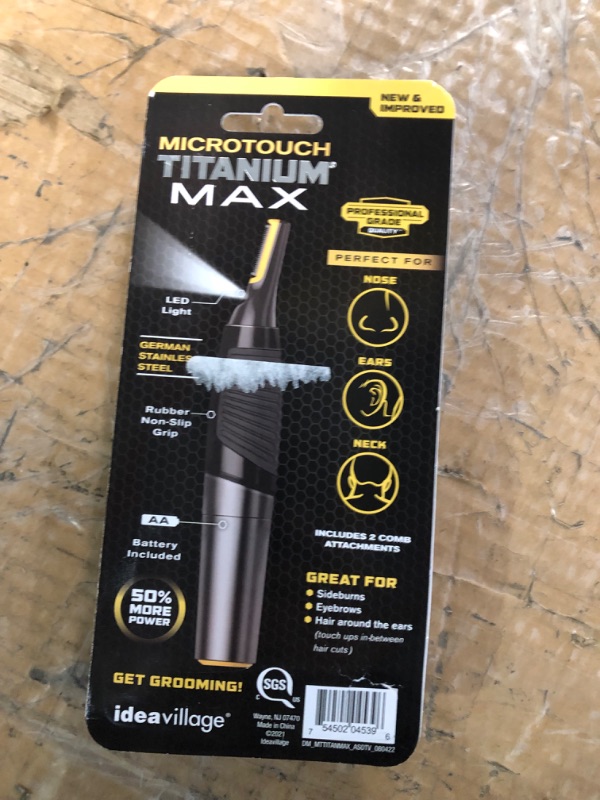 Photo 2 of *non refundable* FOR PARTS ONLY
MicroTouch Titanium MAX Lighted Personal Trimmer