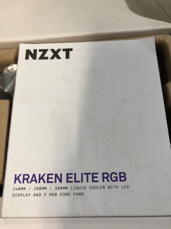 Photo 2 of NZXT Kraken Elite 360 RGB AIO CPU Liquid Cooler – 360mm Radiator –