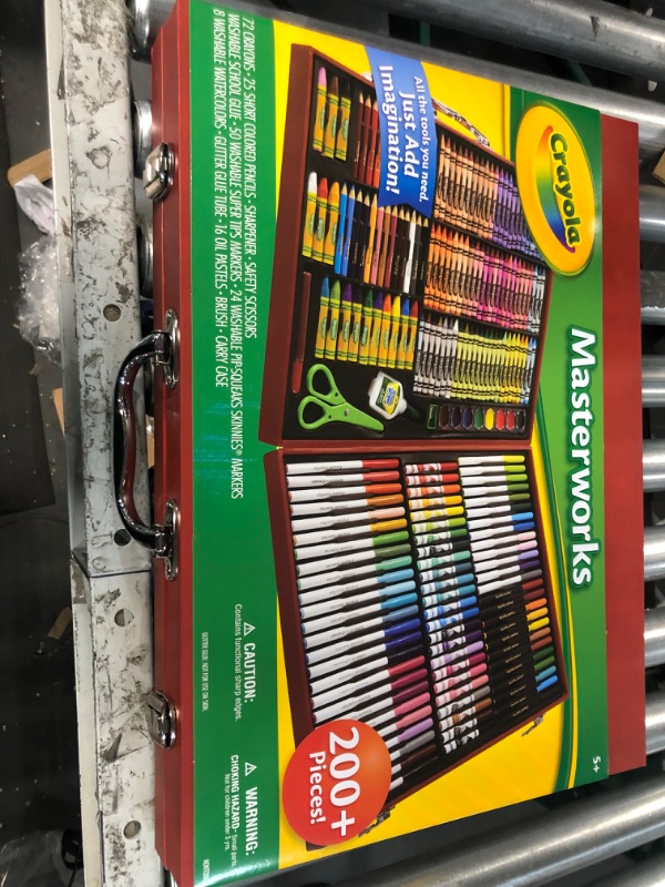 Photo 3 of Crayola Masterworks Art Case (200+ Pcs), Art Set For Kids, Includes Markers, Paints, Colored Pencils, & Crayons, Kids Back to School Supplies, 4+ Masterworks Art Case Art Case