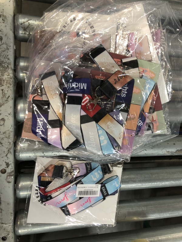 Photo 3 of NO RETURNS BUNDLE - 11 PACKS OF 3PC TAYLOR SWIFT LANYARDS MIDNIGHT RED 1989 ERAS TOUR 