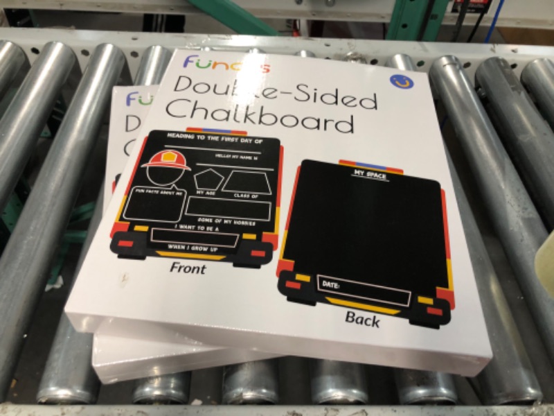 Photo 3 of 2PK FUNCILS DOUBLE SIDED CHALKBOARD FIRST DAY OF